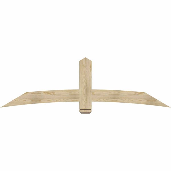 Ekena Millwork Bellingham Rough Sawn Timber Gable Bracket, Douglas Fir, 84"W x 24"H x 2"D x 6"F, 7/12 Pitch GBW084X24X0206BEL00RDF - main